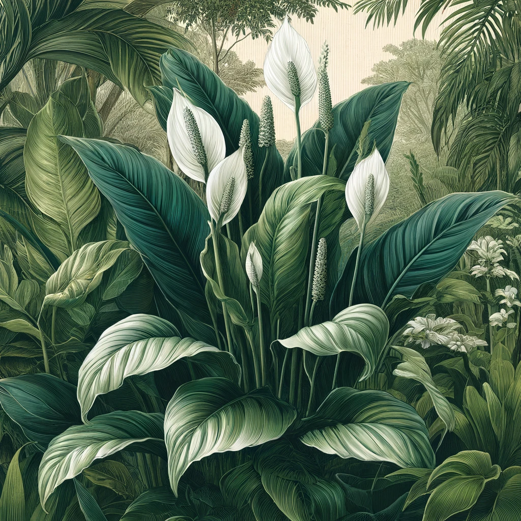 Spathiphyllum Mauna Loa Mauna Loa Çeşidinin İncelenmesi